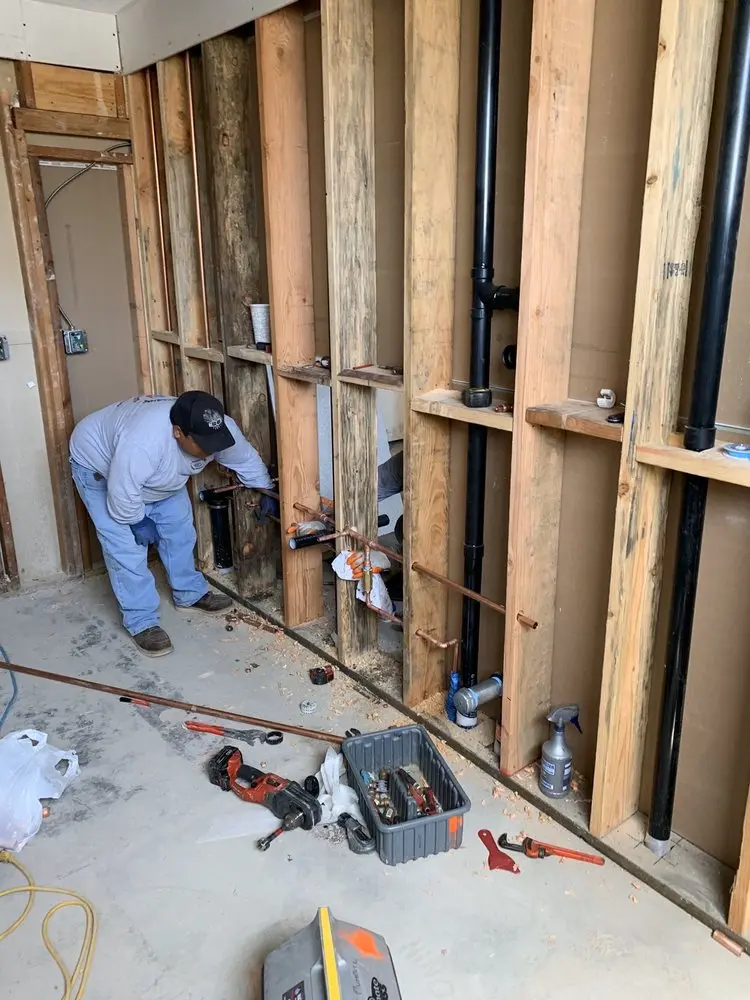 Commercial rough-in plumbing for Water Heater Replacement in Hill Afb